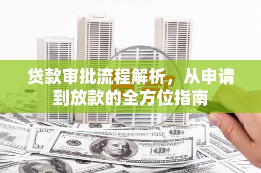 望谟贷款审批流程解析，从申请到放款的全方位指南