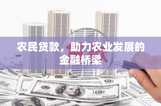 岱山农民贷款，助力农业发展的金融桥梁
