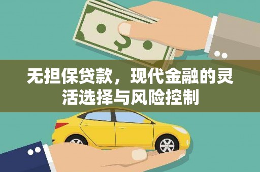 天峨无担保贷款，现代金融的灵活选择与风险控制