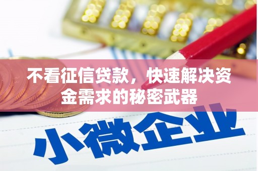 景县不看征信贷款，快速解决资金需求的秘密武器