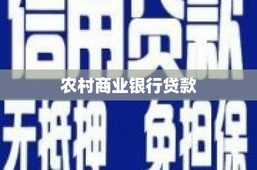 涞水农村商业银行贷款