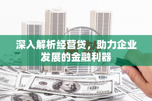 鹿泉深入解析经营贷，助力企业发展的金融利器