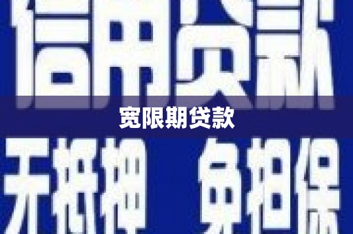 埌东宽限期贷款