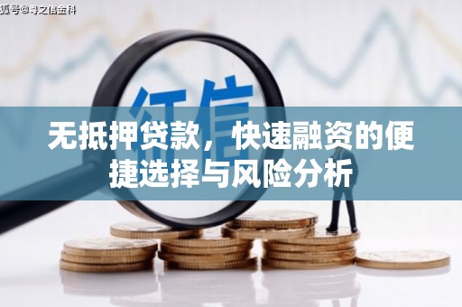 宜君无抵押贷款，快速融资的便捷选择与风险分析