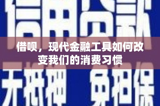 田家庵借呗，现代金融工具如何改变我们的消费习惯