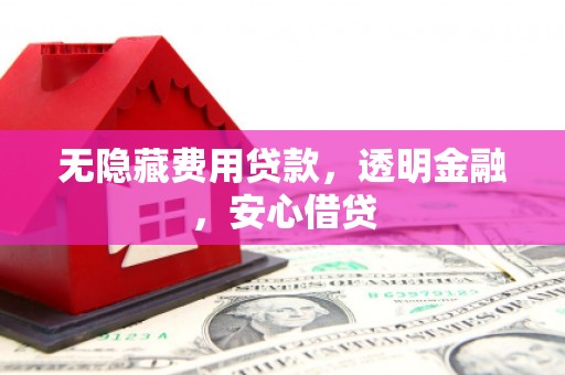 六横无隐藏费用贷款，透明金融，安心借贷