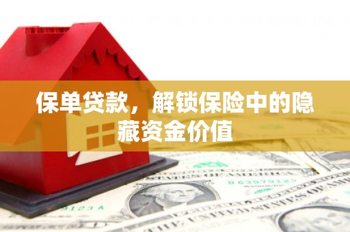 盐边保单贷款，解锁保险中的隐藏资金价值