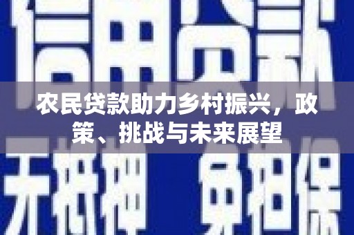 麻山农民贷款助力乡村振兴，政策、挑战与未来展望
