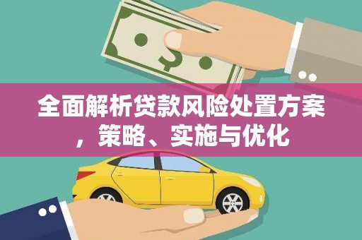柳北全面解析贷款风险处置方案，策略、实施与优化