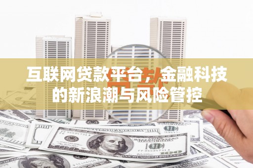 荷塘互联网贷款平台，金融科技的新浪潮与风险管控