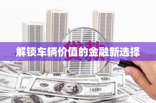 徐闻解锁车辆价值的金融新选择